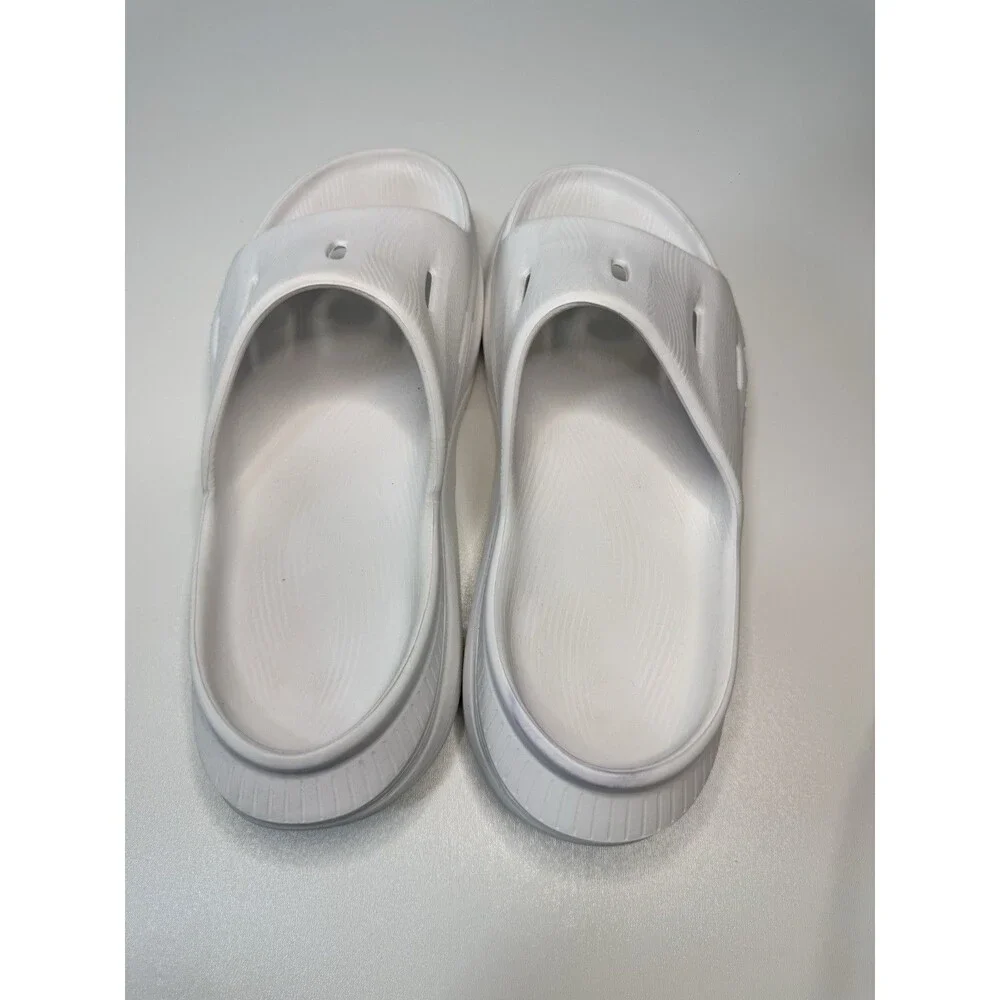 Hoka Ora Recovery Slide 3 White Cushioned Athletic Sandals Unisex Women 7